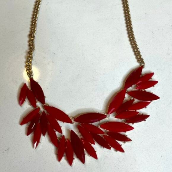 Jewelry - Ruby Statement Vine Necklace
